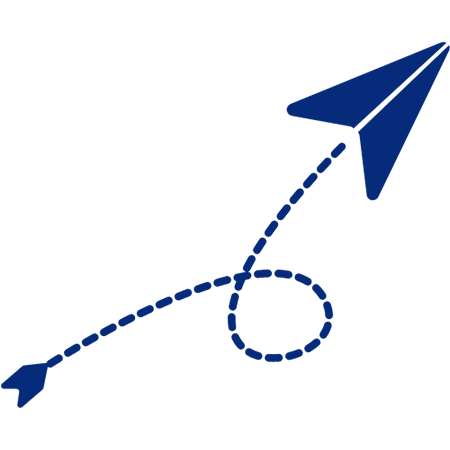 Paper plane icon for sending a plan to a client