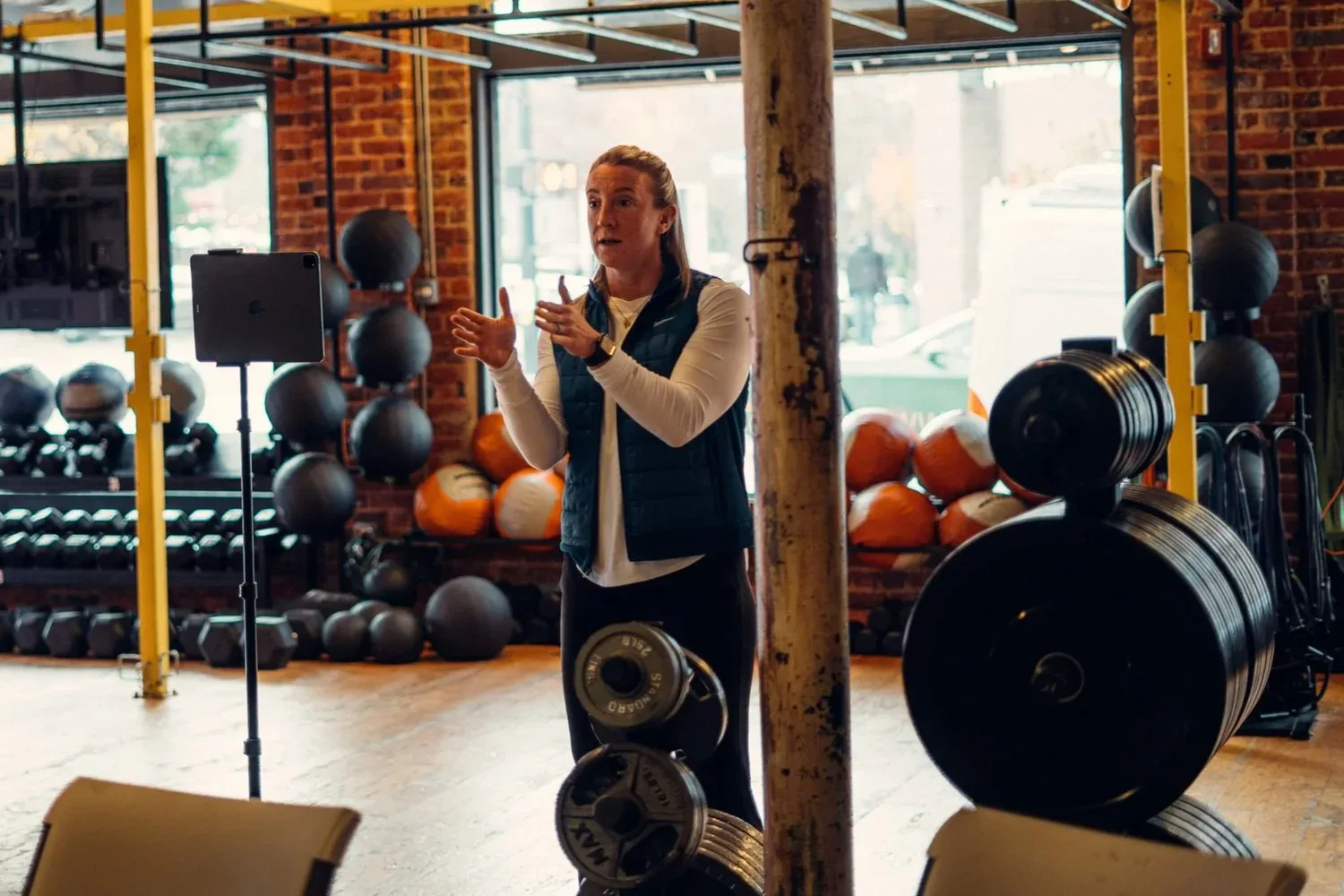 Coaches and athletes training at the Train Smarter and Harder gym